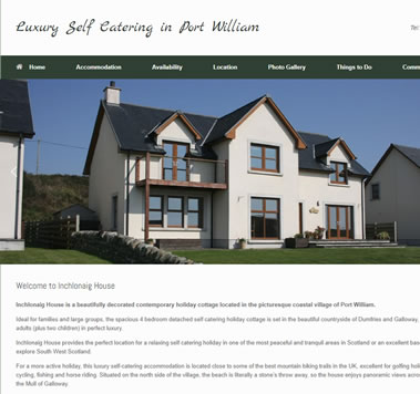 Galloway Luxury Cottages Website, Port William