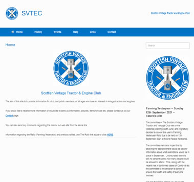 Scottish Vintage Tractor Club Website